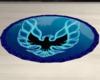 Blue Firebird Rug(round)