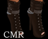 CMR Brown Chain Booties