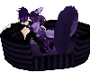 Grunge Purple pet bed