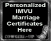 IMVU Wedding Certificate