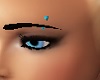 Teal Eyebrow Pin
