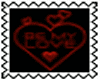 BE MY LOVE HEART STAMP