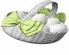 Cute Bunny Green Basket