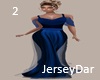 Jersey Gown 2 Dark Blue