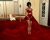 dress red female