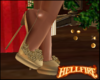 Golden  Holiday Heels