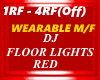 DJ LIGHTS, RED, M/F