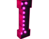 I HOLO PINK LETTER SIGN