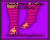 ~Piglet & Pooh Toe Socks