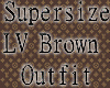 *M* SS LV Brown Outfit