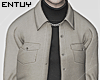 Khaki Jacket + Necklace