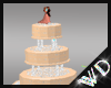 WD* Peach Wedding Cake