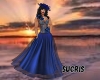 ELEGANT BLUE PARTY DRESS