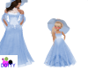Blue flowergirl dress
