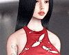 SET/SUIT RED + TATTOO $