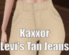 Levi's Tan Jeans RLS (F)
