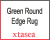 Green Round Edge Rug