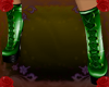[BL] Green Toxic Boots