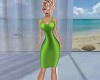 Green Motown Dress  Xl