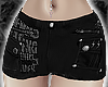 BLACK PUNK SHORTS RLS