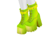 Tara Neon Green boots