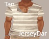 Casual Striped Tan