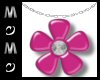 Pink Daisy Necklace