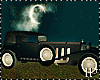 Old Black Halloween Car