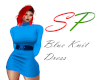 (SP) Blue Knit Dress