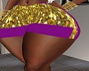 Zoe:  Purple n gold shor