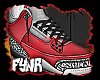 red shoes