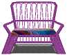 rattan chair purple