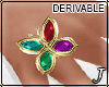 Jewel* Kiba Ring