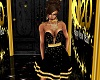 Black N Gold Short Dress