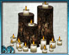 Winter Log Candles
