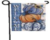 Blue fall Garden Flag