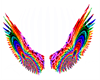 Trippy Neon moving wings