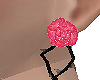 [AG] Rose Earrings Pink