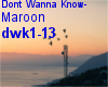 Dont Wanna Know-Maroon