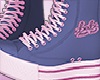 Blue/Pink Babe Sneakers
