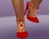 Bejeweled Shoes Red