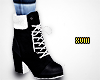 ! Pointy Fur Boot BlackW