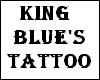 King Blue Back Tattoo