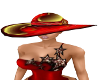 red gold church hat