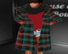 Festive Plaid Coat