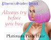 Platinum/Pink Hair