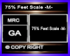 75% Feet Scale -M-