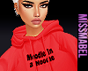! Moodie in a Hoodie Red