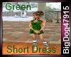 [BD] Green Short Dress