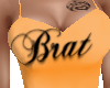 orange brat dress